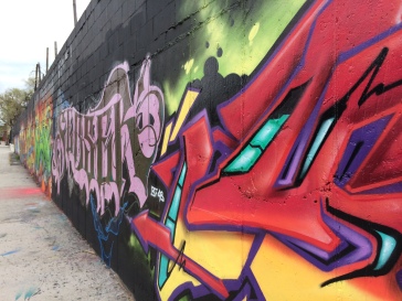 sanctioned street art in Williamsburg, Brooklyn